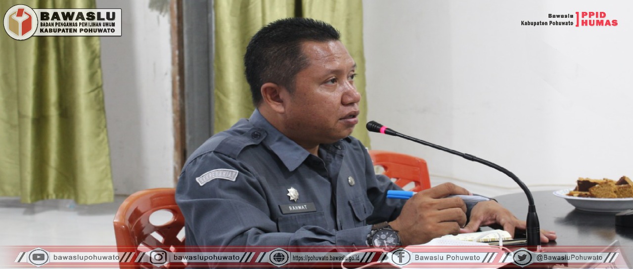 Rahmat Djakaria Pimpin Rapat Pemaparan Renstra