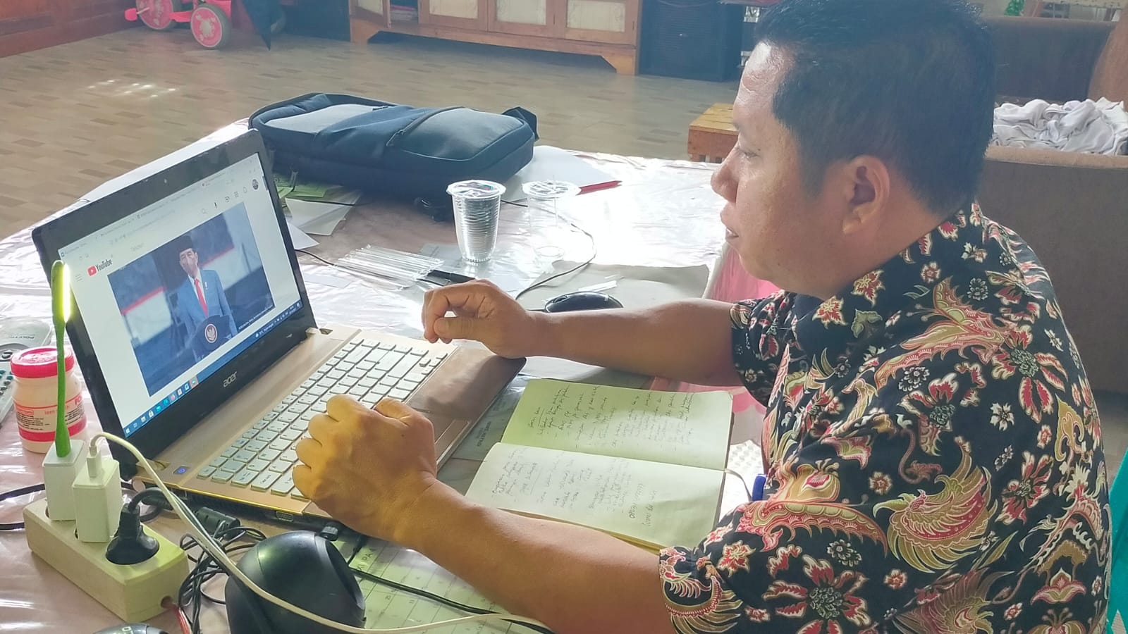 Bawaslu Pohuwato Ikuti Upacara Hari Kesaktian Pancasila secara daring