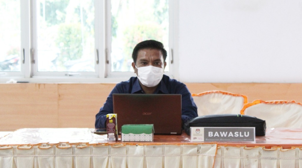 Ketua Bawaslu Pohuwato Hadiri Langsung Rakor PDPB Triwulan Ke-III Tahun 2021