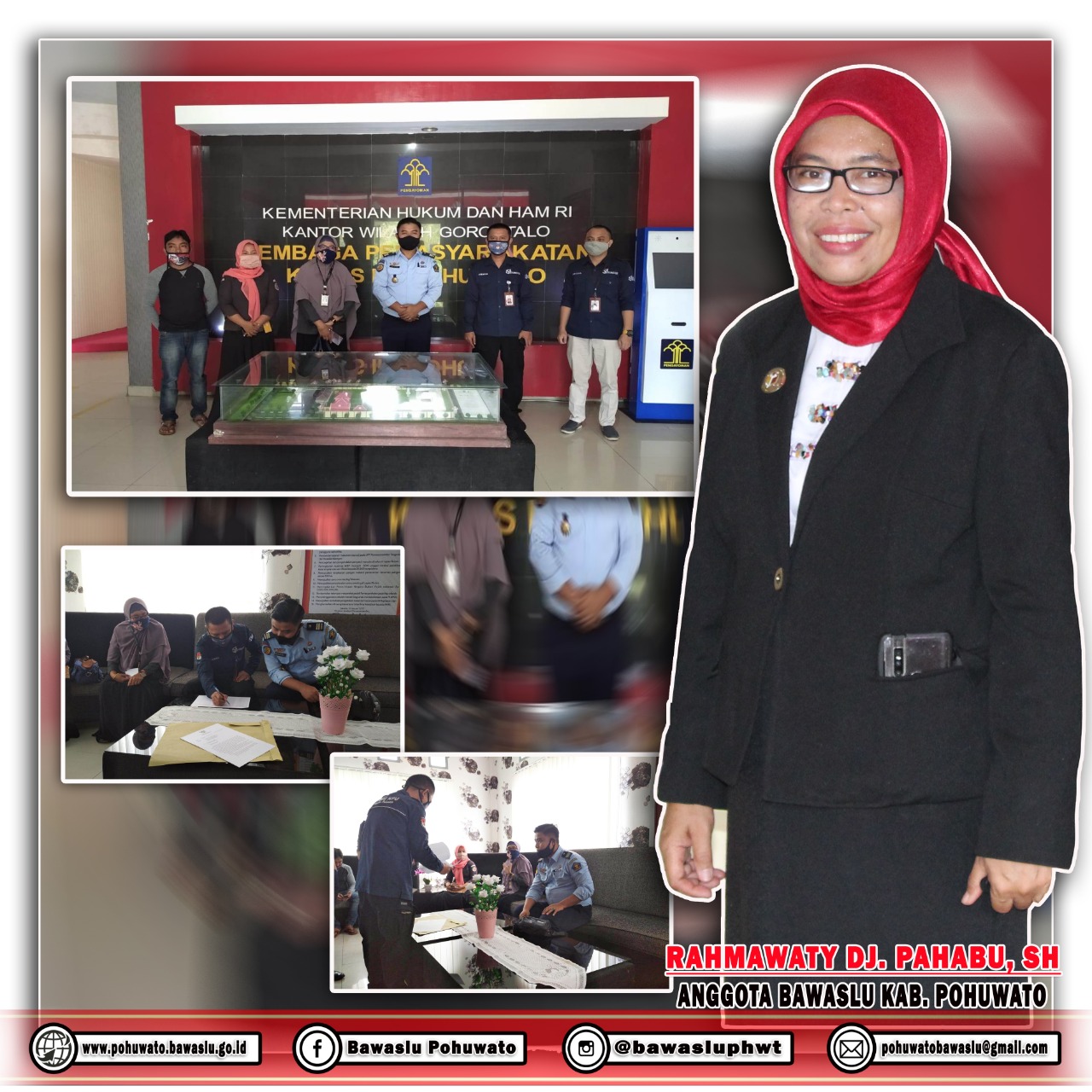 POHUWATO, BAWASLU Kabupaten Pohuwato melaksanakan Pengawasan pendataan pemilih Lapas Pohuwato ,Selasa (29/09/2020).