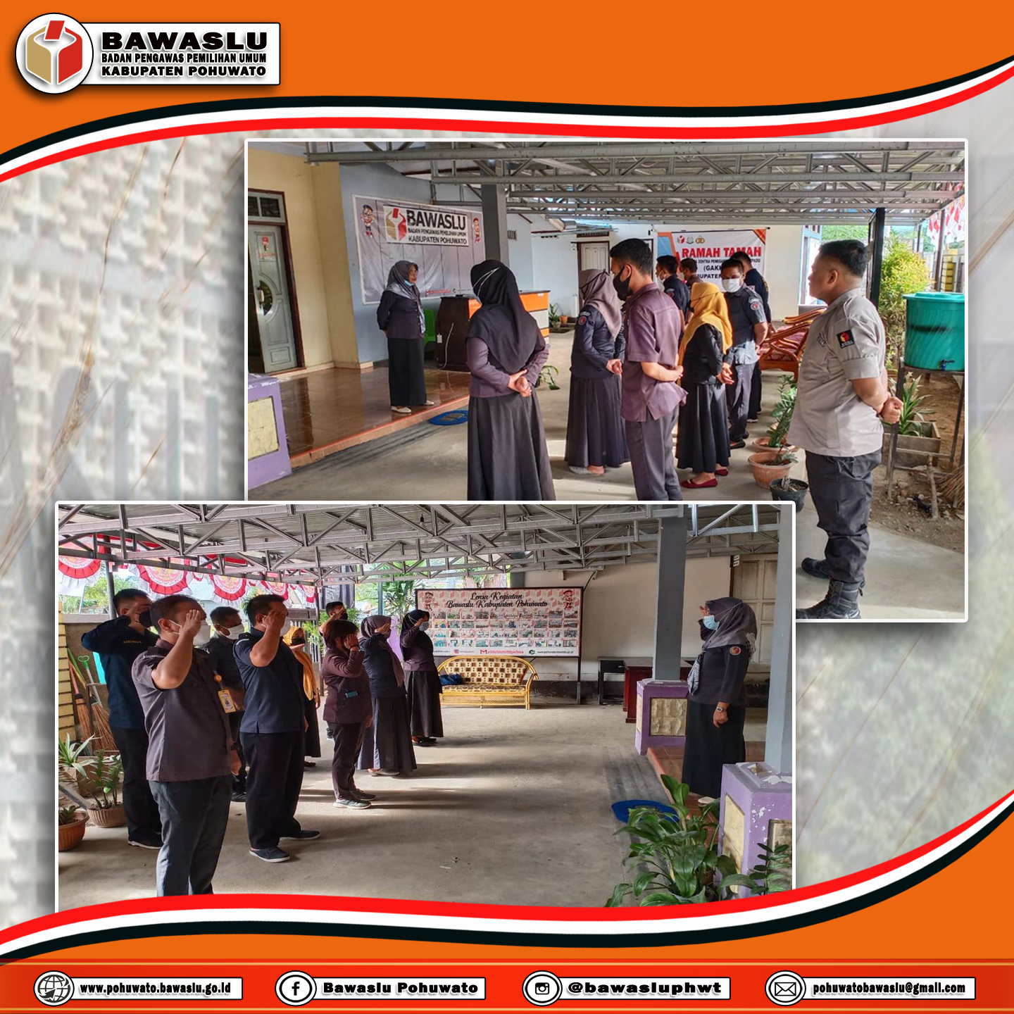 Beri Arahan dan Pembinaan pada Apel Pagi, Rahmawaty : œ Berharap Kehadiran dan Disiplin di Bawaslu terus di Jaga serta di tingkatkan