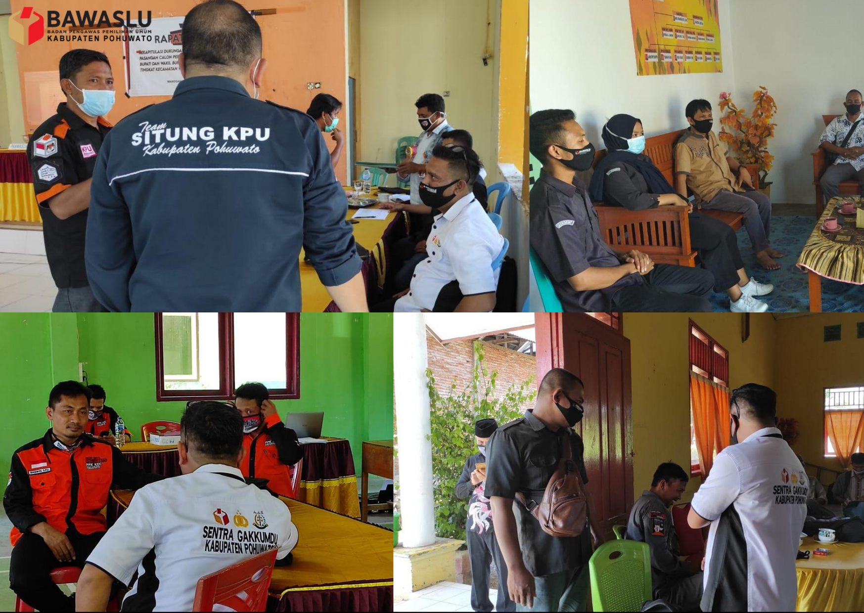 Bawaslu Pohuwato Rapat bersama Bawaslu Provinsi Gorontalo Terkait Penyelesaian sengketa.