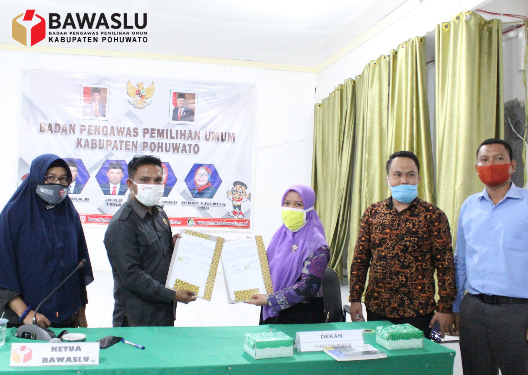 Rapat Koordinasi Penandatanganan MOU Kerja Sama Bawaslu Pohuwato dan Fakultas Hukum (UNIPO)