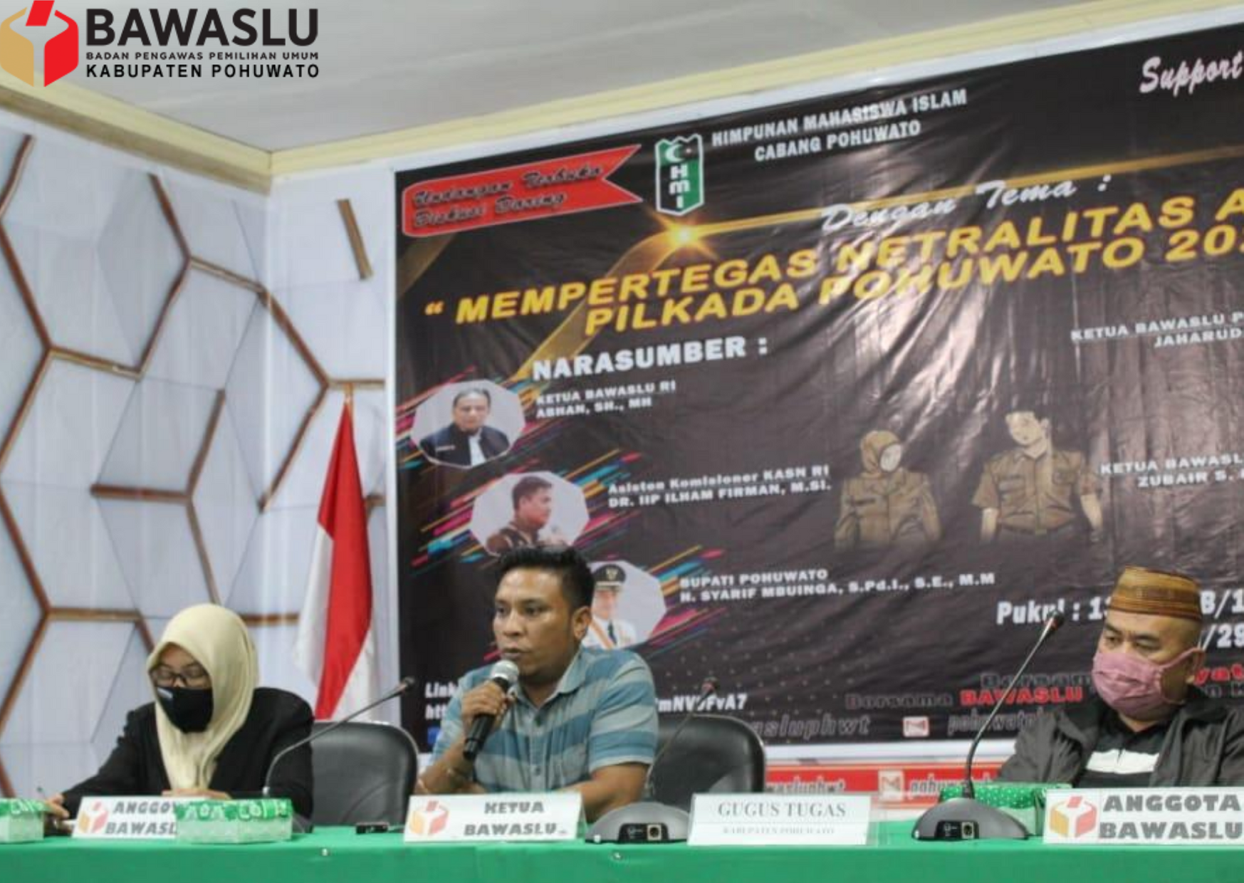 BAWASLU POHUWATO GELAR RAPAT BERSAMA SATUAN TUGAS PENANGANAN COVID-19
