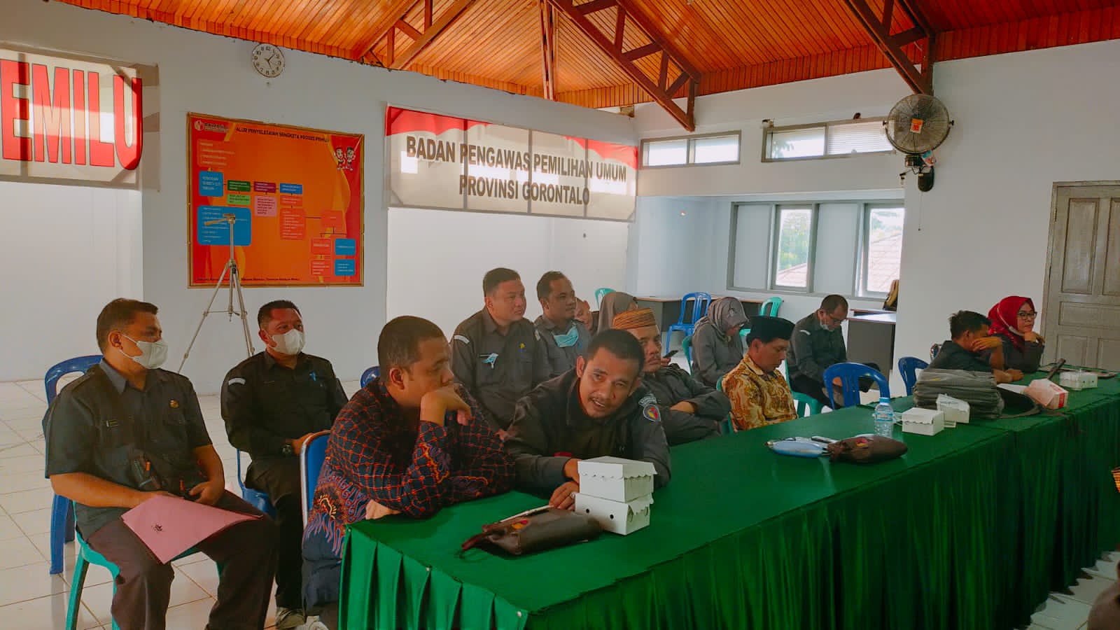 Bahas Program dan Kegiatan, Bawaslu Pohuwato hadiri Rakor bersama