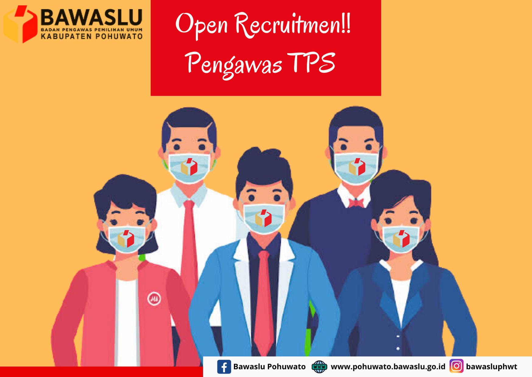 Open Recruitmen Pengawas Tempat Pemungutan Suara