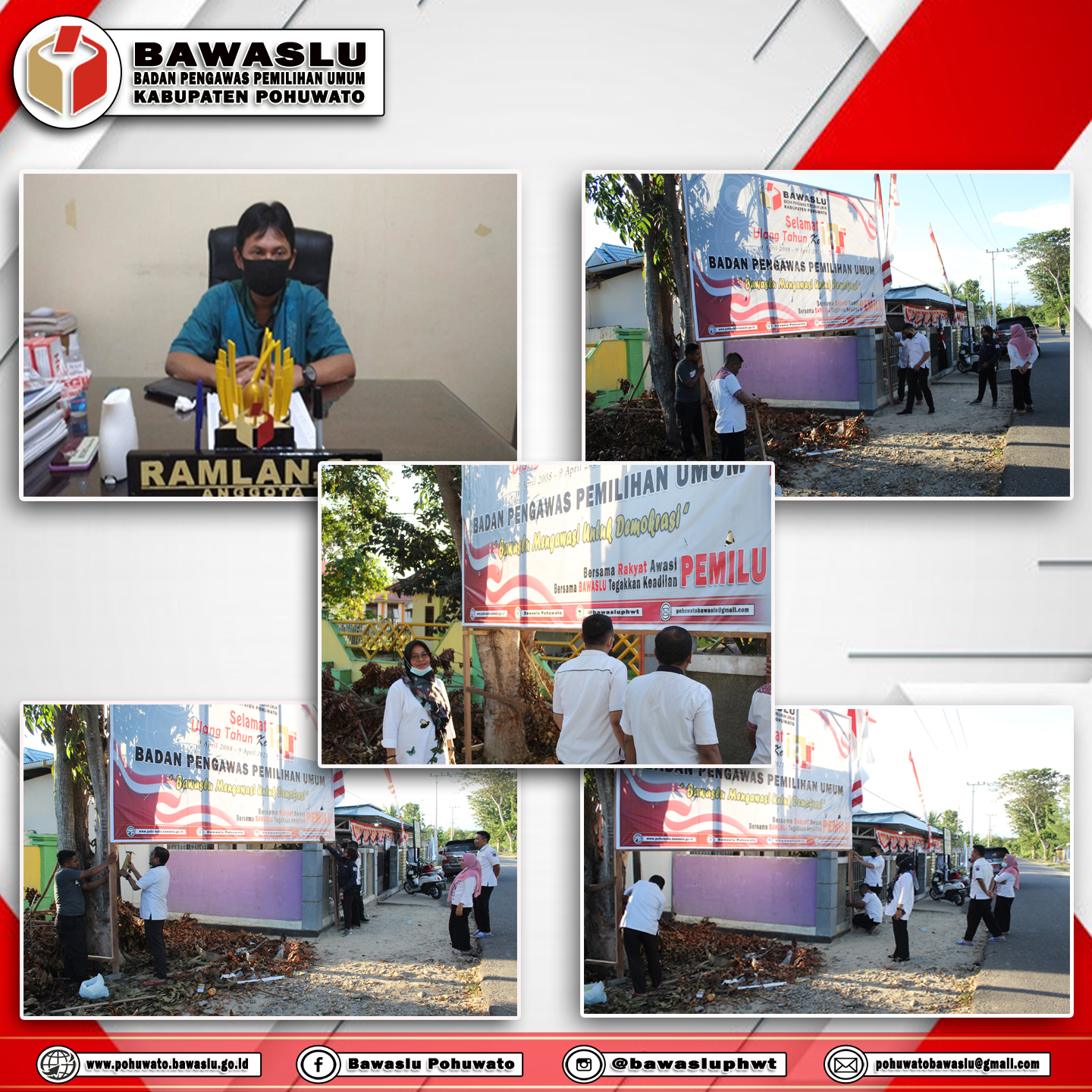 Jajaran Sekretariat Bawaslu Pohuwato pacu persiapan HUT Bawaslu RI ke-13