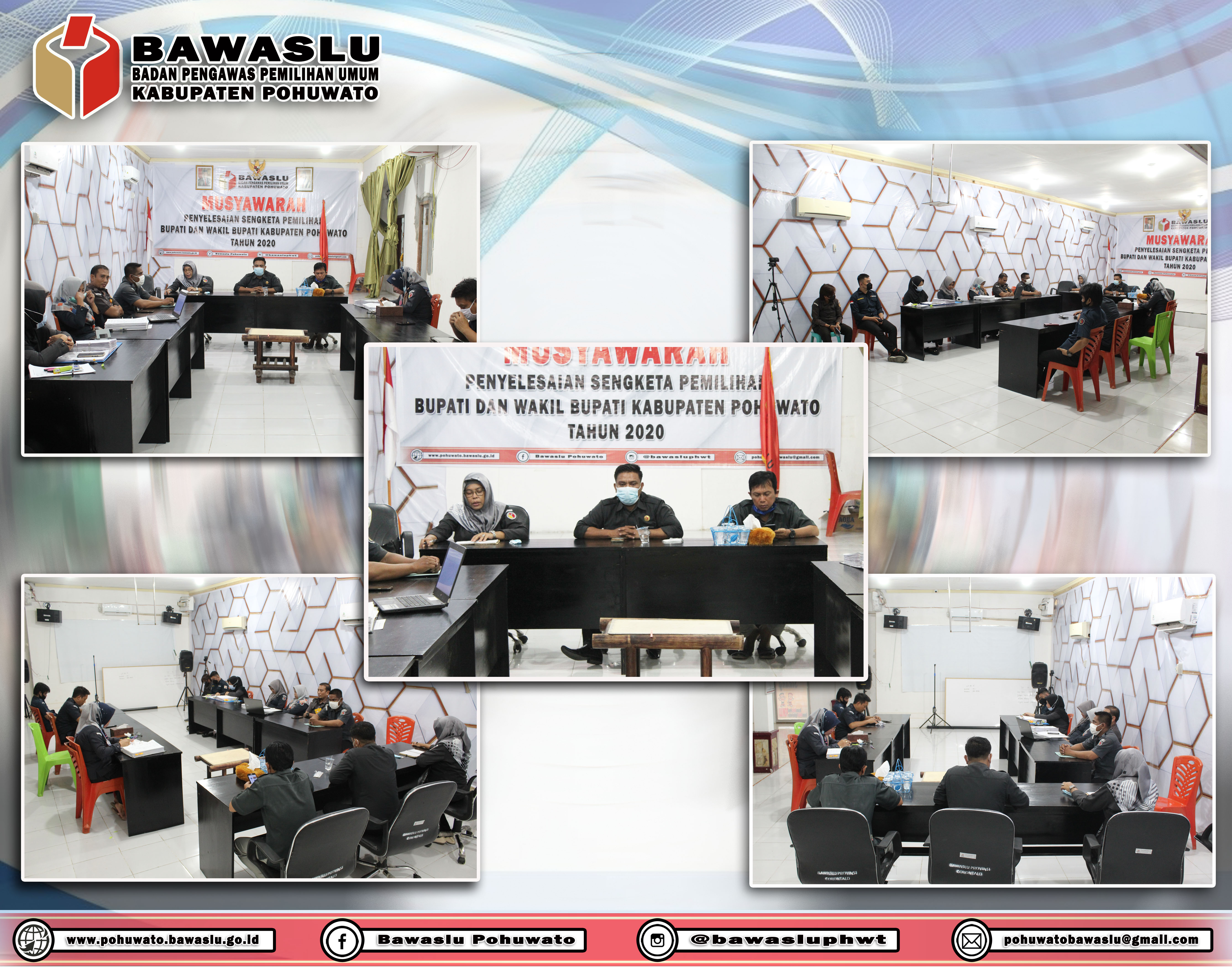Bawaslu Kabupaten Pohuwato laksanakan kegiatan Rapat Rutin.