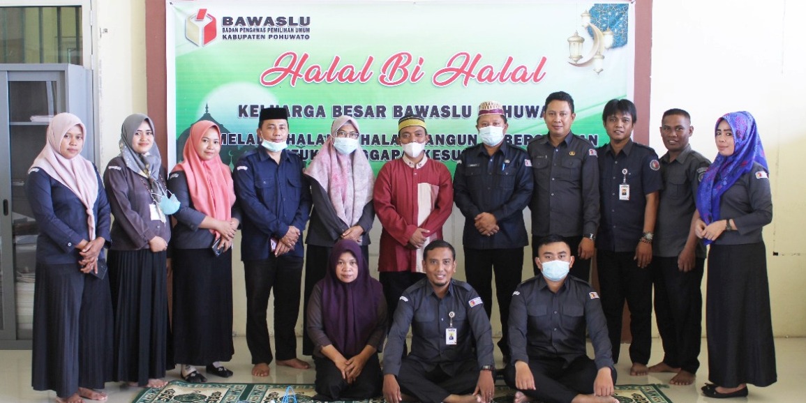 Menyongsong Bulan Suci Ramadhan 1443 H, Bawaslu Pohuwato Gelar Halal Bi Halal