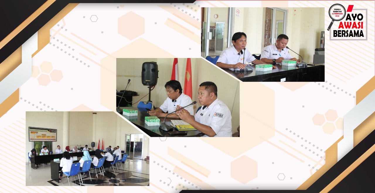 Bawaslu Pohuwato Gelar Rapat Persiapan Pelaksanaan Sosialisasi kepada Forum Warga / Desa