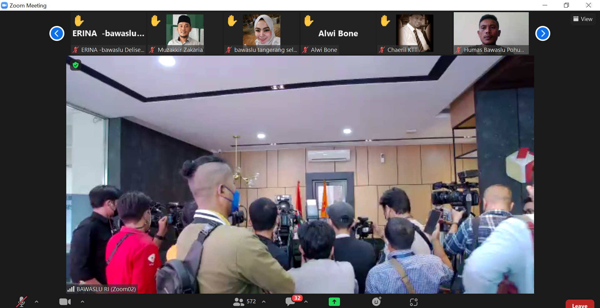 Bawaslu Pohuwato ikuti Peluncuran Meja Layanan Pemantau Pemilu 2024