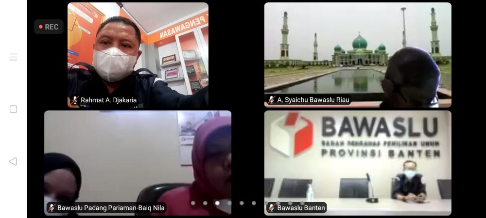 Korsek Bawaslu Pohuwato : Hadiri Sosialisasi Renstra secara Daring