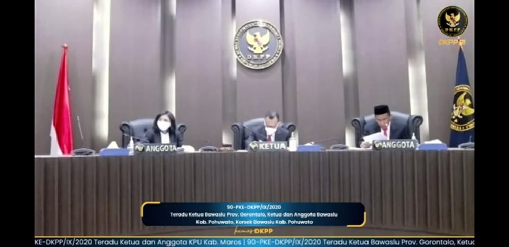 DKPP Rehabilitasi Nama Baik Ketua Dan Anggota Bawaslu Kabupaten Pohuwato
