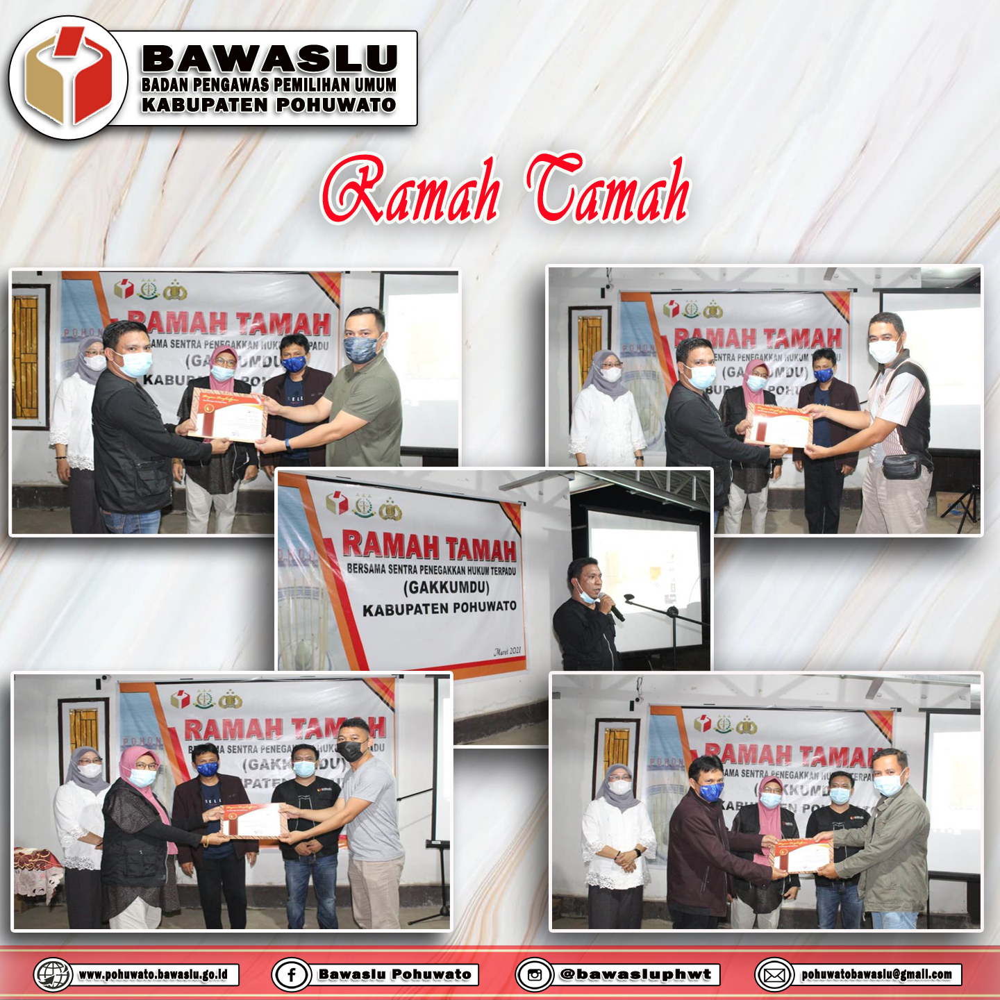 Ramah Tamah Bersama Sentra Penegakkan Hukum Terpadu (Gakkumdu) Kabupaten Pohuwato