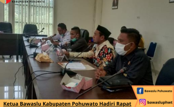 KETUA BAWASLU POHUWATO HADIRI RAPAT KERJA BERSAMA KOMISI I DEPROV GORONTALO