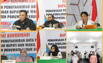 Bawaslu Kabupaten Pohuwato Gelar Rapat Koordinasi Pengawasan Pemutakhiran Data Pemilih