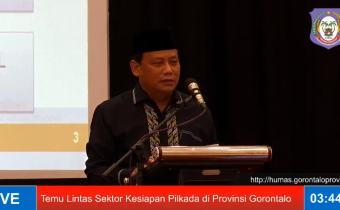Ketua Bawaslu RI Menjadi Narasumber Pada Temu Lintas Sektor Kesiapan Pilkada di Provinsi Gorontalo