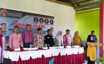 Sosialisasi pengawasan politik uang di desa buhu Jaya kecamatan paguat