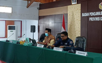 BAWASLU KABUPATEN POHUWATO IKUTI RAKOR PENYUSUNAN LAPORAN AKHIR KEHUMASAN DAN HUKUM