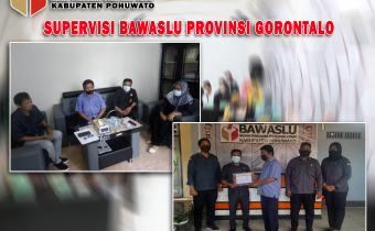 Anggota Bawaslu Provinsi Gorontalo lakukan Supervisi terkait tindaklanjut Rekomendasi Penanganan Pelanggaran di Bawaslu Kabupaten Pohuwato.