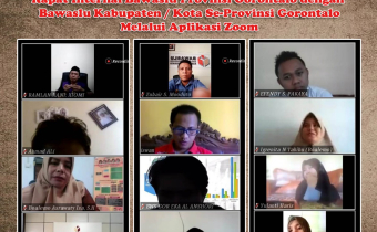 BAWASLU POHUWATO MENGIKUTI DISKUSI DARING SEKOLAH KADER PENGAWASAN PARTISIPATIF (SKPP) TAHAP AKHIR