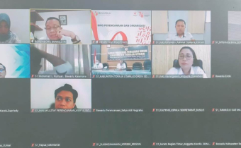 Bawaslu Pohuwato Ikuti Rakor Persiapan Penyusunan Anggaran Hibah Pilkada Serentak Tahun 2024