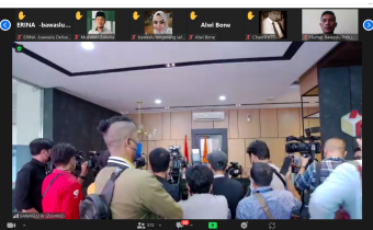Bawaslu Pohuwato ikuti Peluncuran Meja Layanan Pemantau Pemilu 2024
