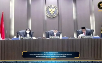 DKPP Rehabilitasi Nama Baik Ketua Dan Anggota Bawaslu Kabupaten Pohuwato