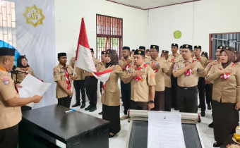 Pelantikan Pengurus Majelis Pembimbing Saka (Mabisaka) dan Pimpinan Satuan Karya (Pinsaka) Rintisan Saka Adhyasta Pemilu Masa Bakti 2026-2031